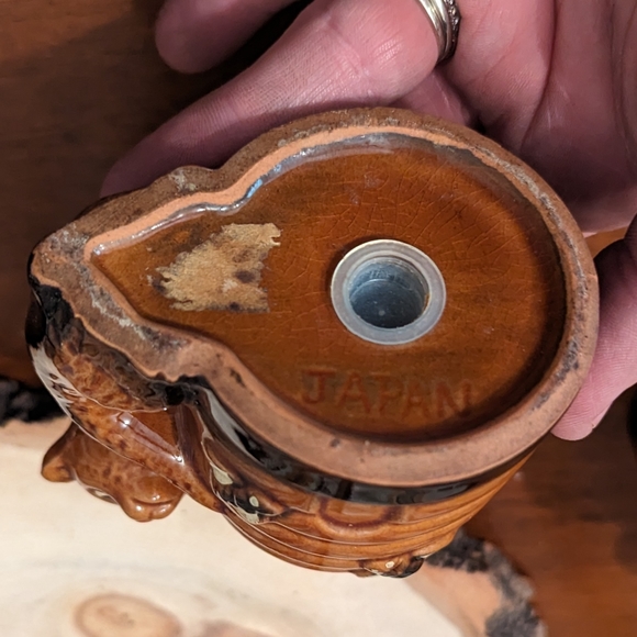 HOST PICK Honey Bears and Beehives Salt & Pepper Shakers Beehive Redware Pottery - Picture 5 of 8